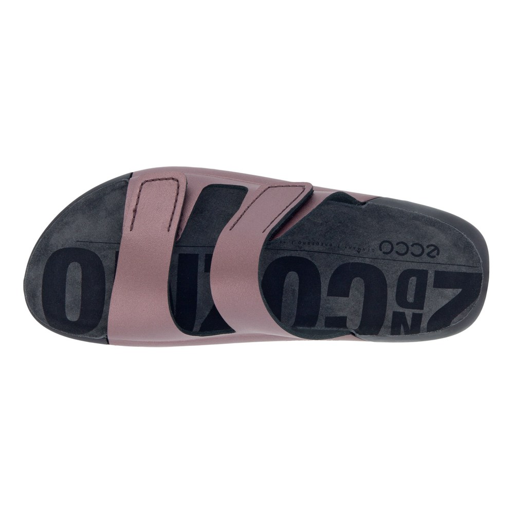 Womens Sandals - ECCO 2Nd Cozmo Flat - Purple - 2605VIMPE
